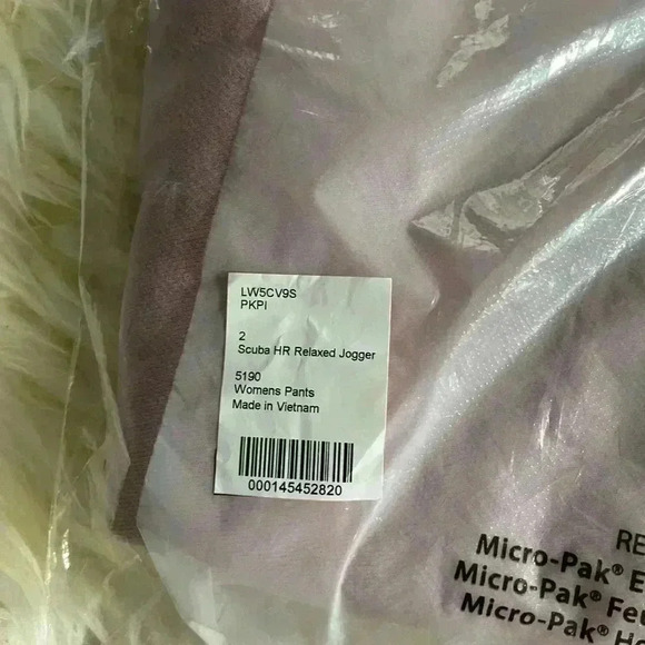 Lululemon Scuba Relaxed HR Joggers sz 2 Pink Peony high rise full length sweats - Picture 3 of 3